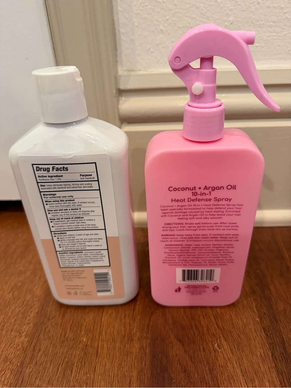 Coconut + Argan Oil 10-in-1 Heat Defense Spray - Pink and Kamedis for dandruff